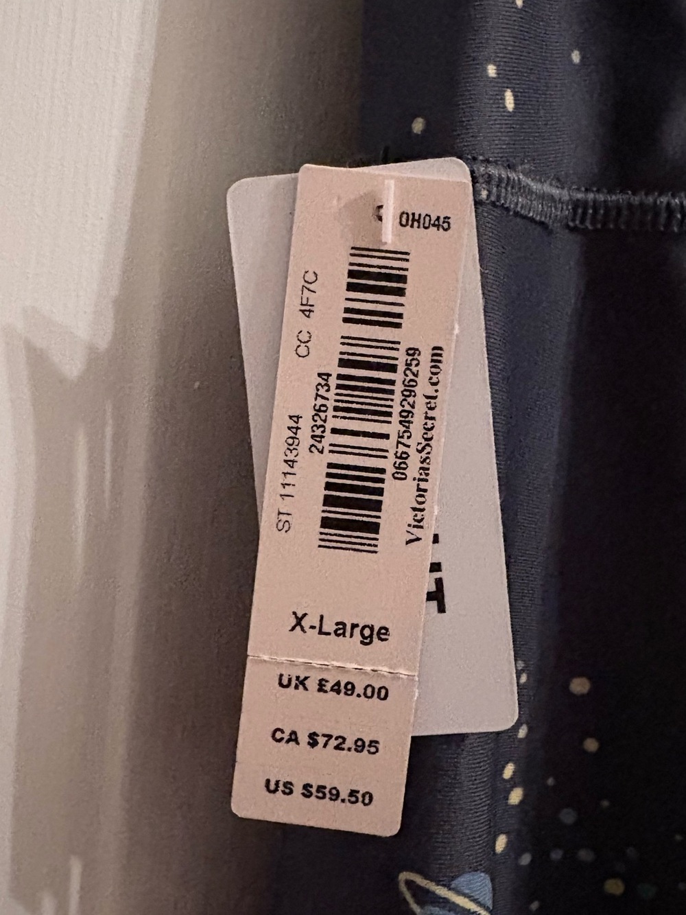 Victoria's Secret Navy Space-Print Kids Leggings - Picture 4 of 12